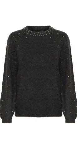 Kama pullover dark grey melange