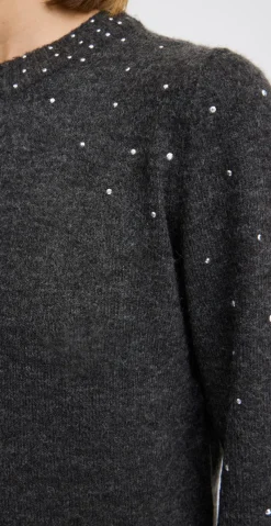 Kama pullover dark grey melange