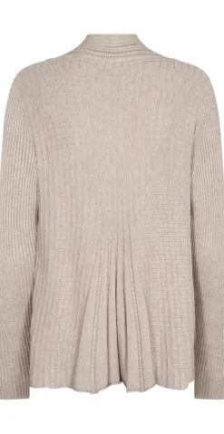 Kort claudisse cardigan moonbean melange