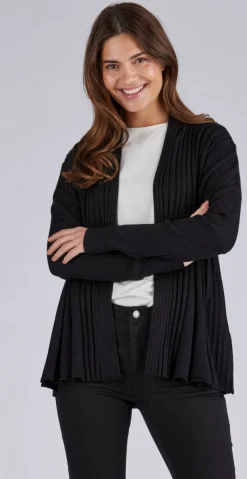 Kort claudisse cardigan sort