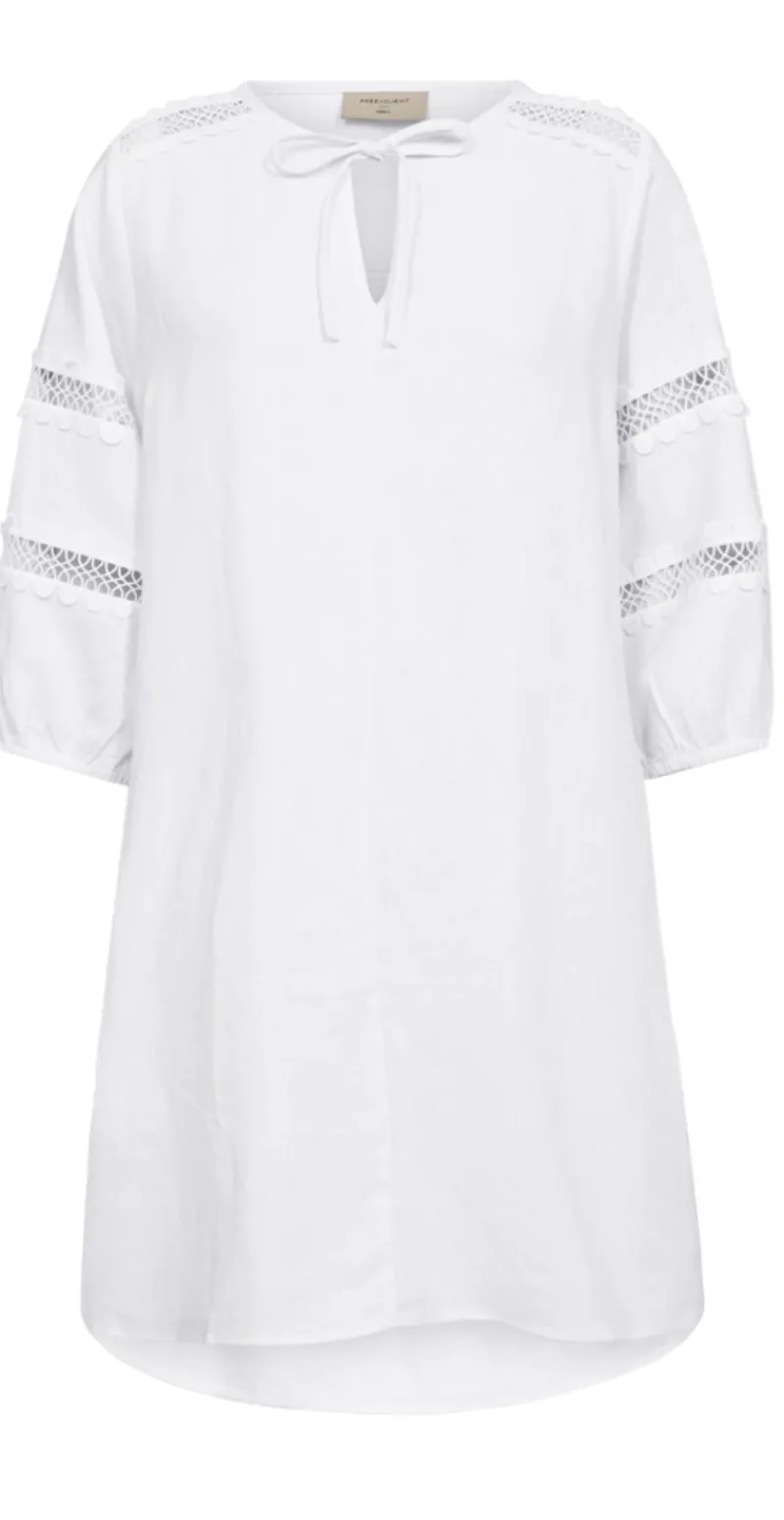 Laluna hørkjole hvid