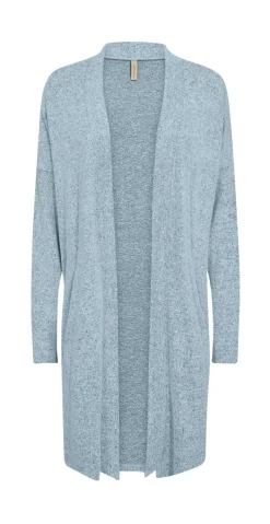 Lang cardigan lysblå