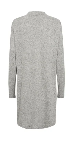 Lang cardigan lysgrå