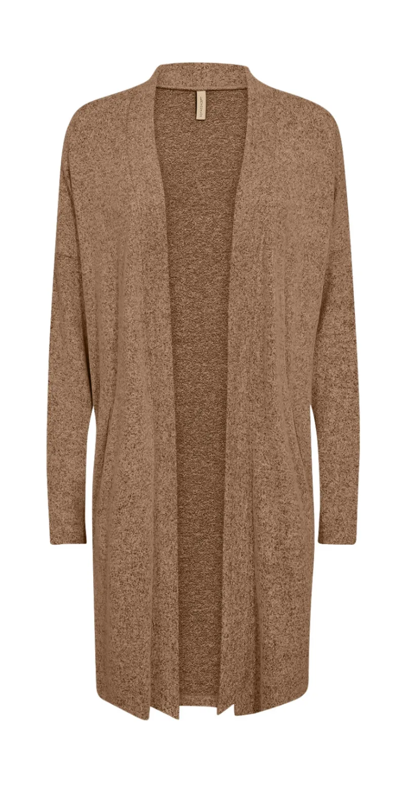 Lang cardigan mocca