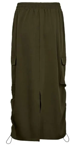 Lilea - cargo nederdel olive night
