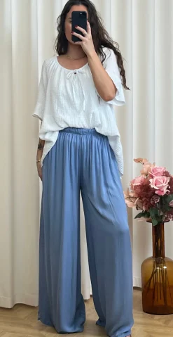 Linette bukser med vidde denim LikeLondon