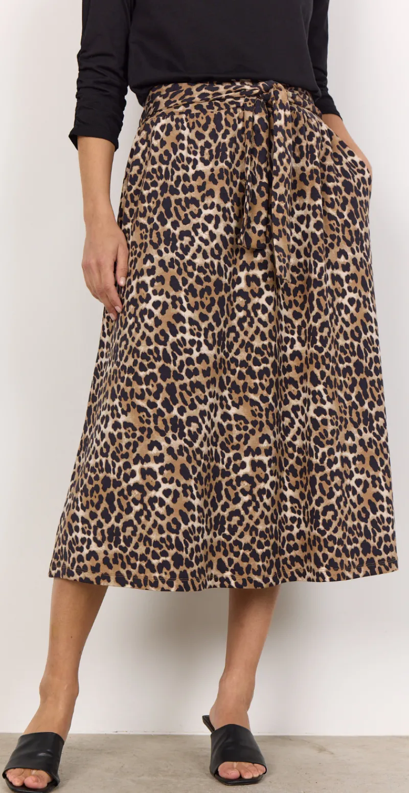 Lola nederdel med leopard print LikeLondon