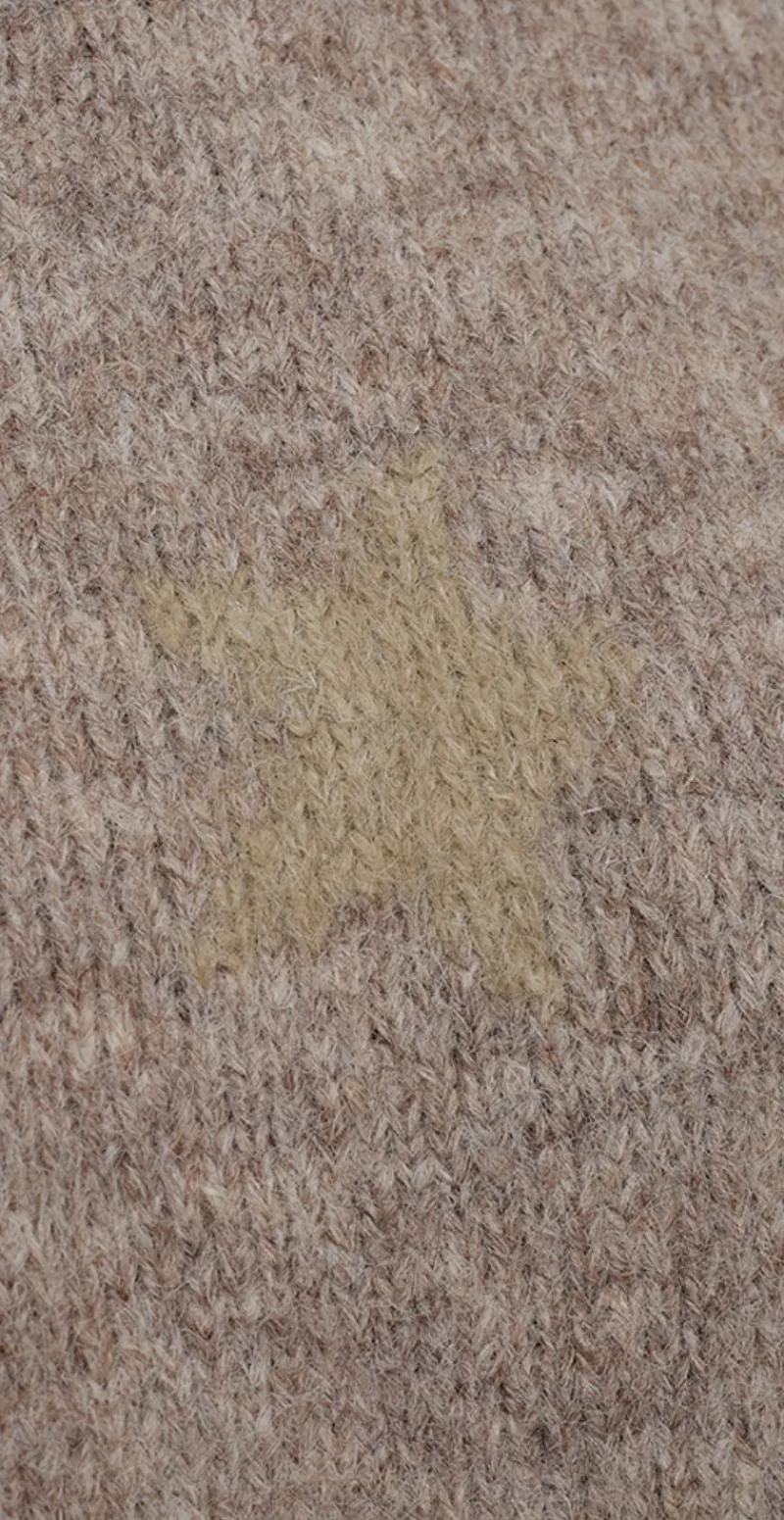 Louisa pullover med stjerner silvermink
