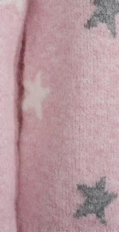 Louisa pullover med stjerner lyserød