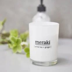 Meraki Duftlys, White tea & ginger