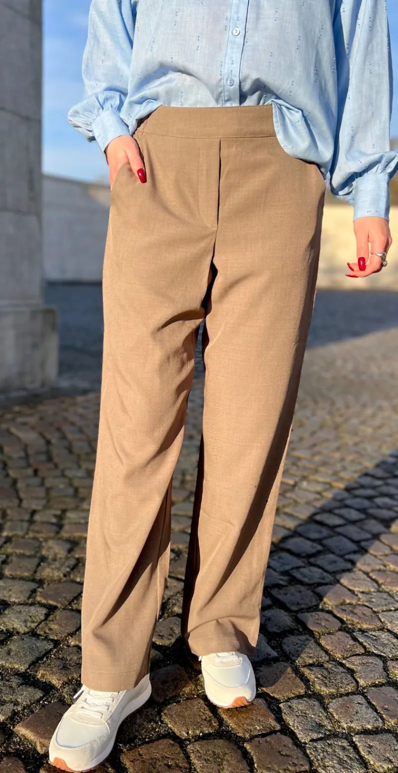 Midde pants walnut melange