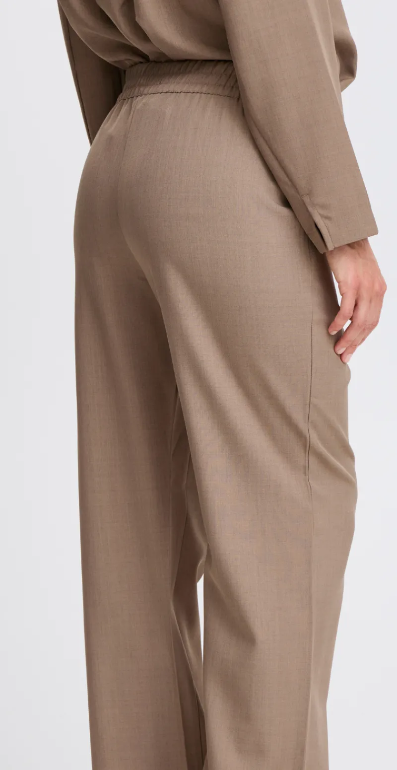 Midde pants walnut melange