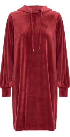 Mitza hoodie kjole pomegranate