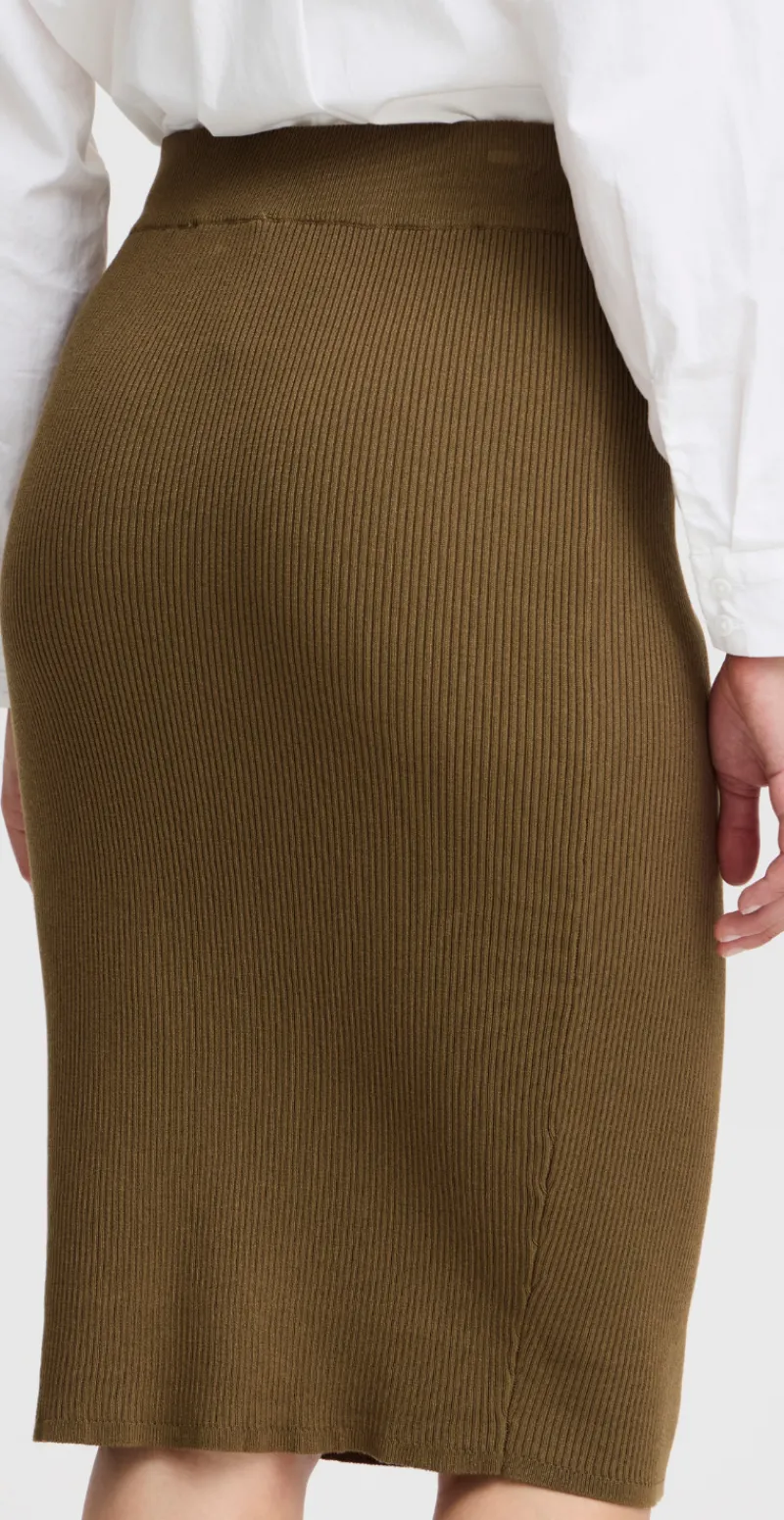 Morla pencil skirt oliven