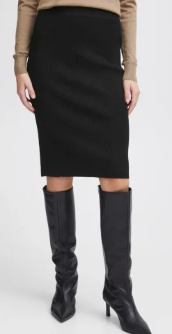 Morla pencil skirt sort