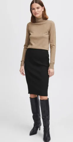 Morla pencil skirt sort