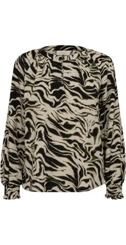 Nalia bluse med mønster moonbeam