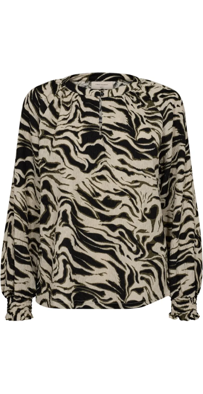Nalia bluse med mønster moonbeam