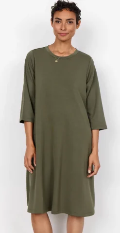 Nete kjole i modal khaki