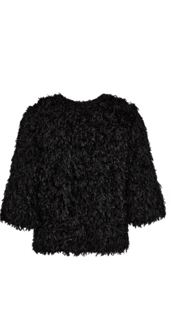 Nola bluse med frynser sort