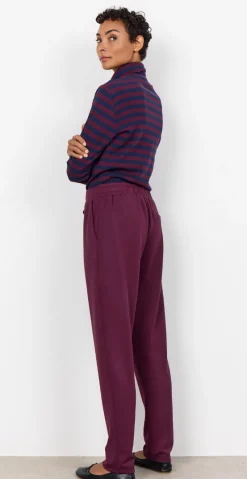 Nynne sweatpants med bindebånd bordeaux