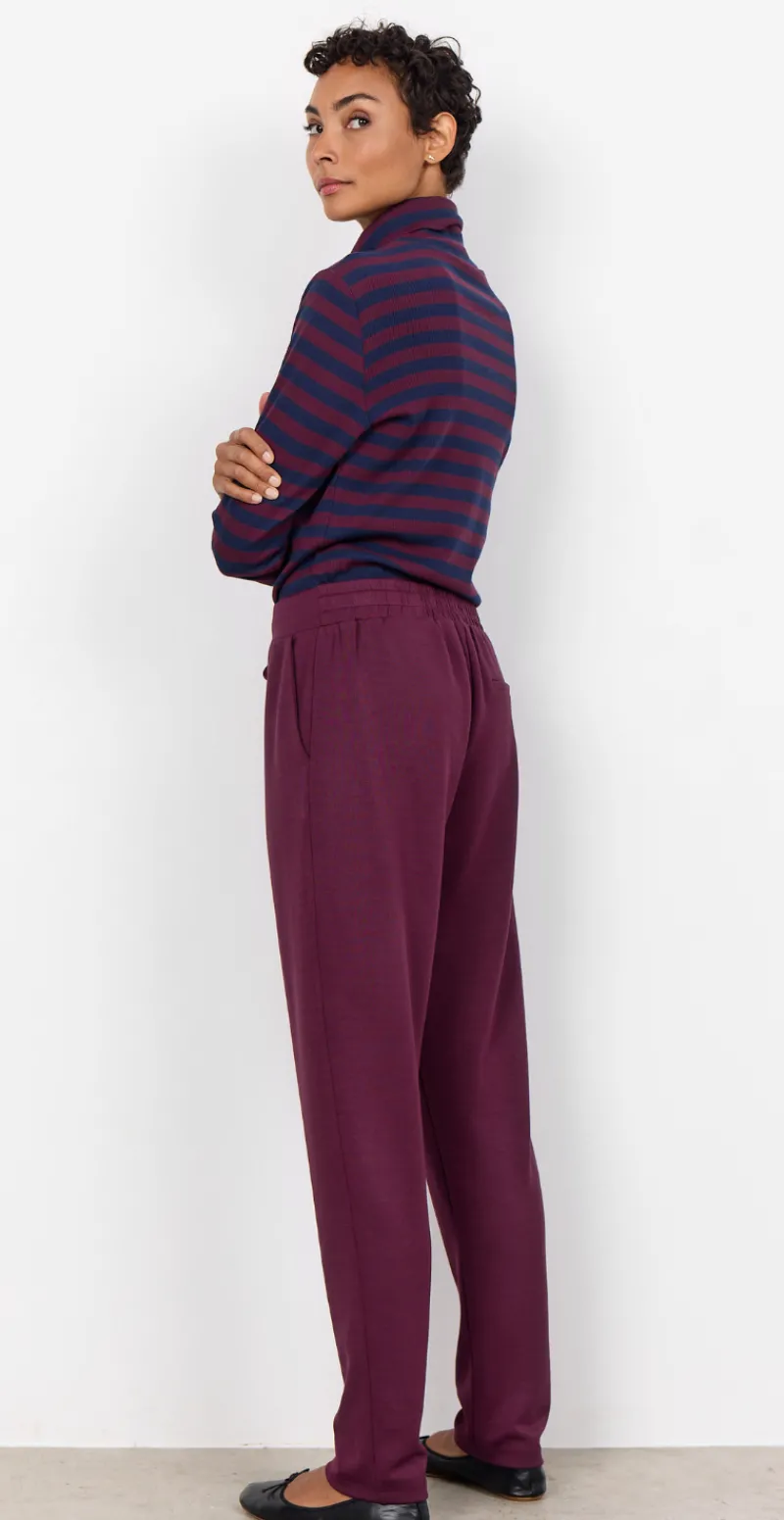Nynne sweatpants med bindebånd bordeaux