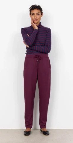 Nynne sweatpants med bindebånd bordeaux