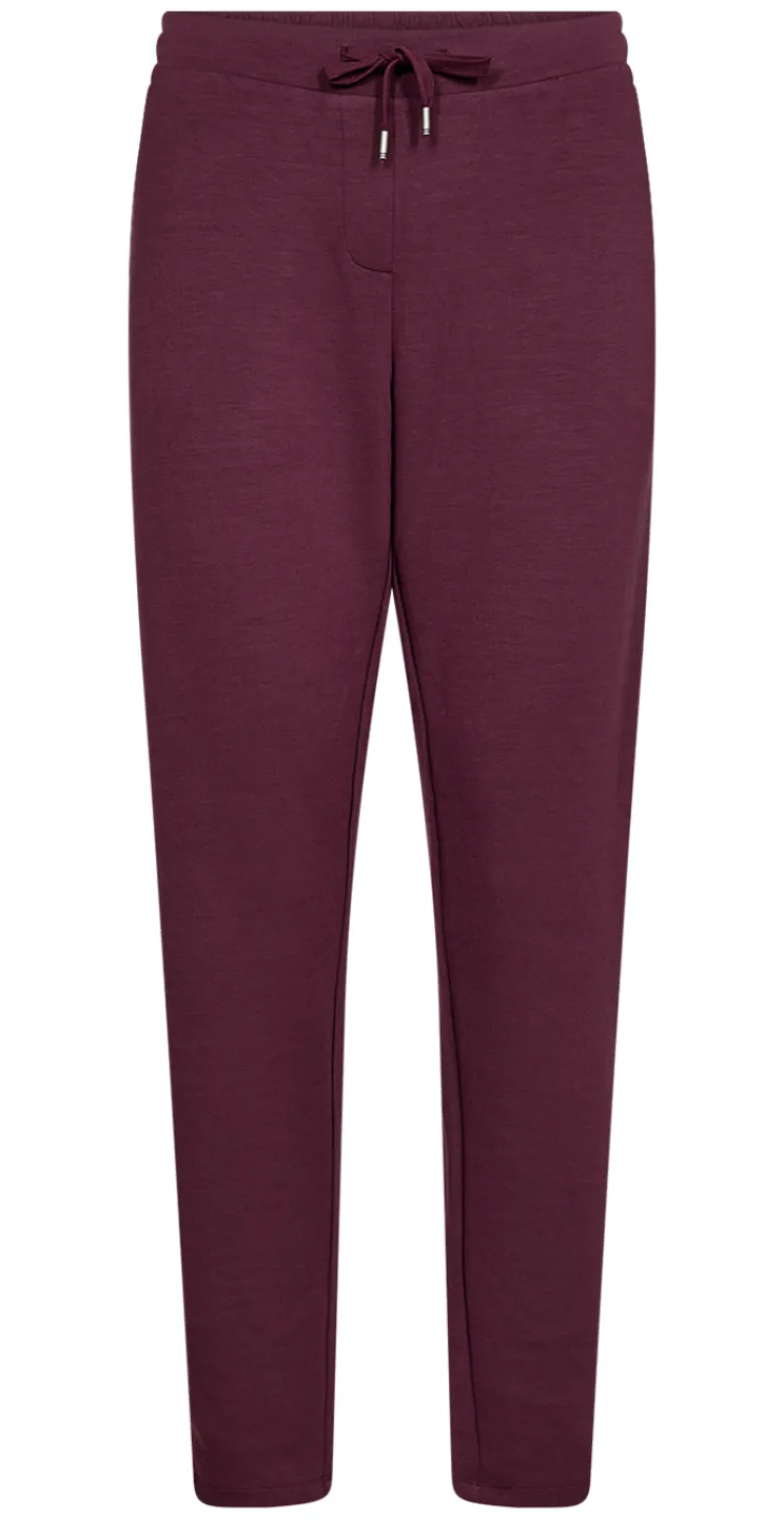 Nynne sweatpants med bindebånd bordeaux