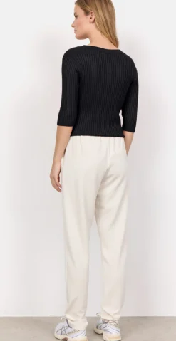 Nynne sweatpants med bindebånd creme