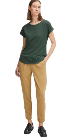 Pamila ensfarvet t-shirt mørkegrøn