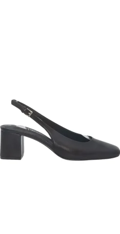 Pumps med slingback i sort