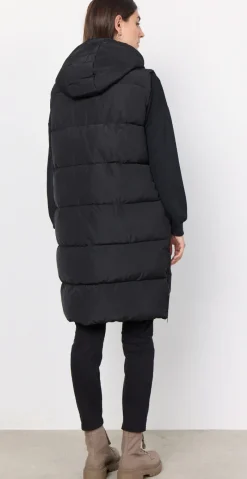Quiltet vest sort