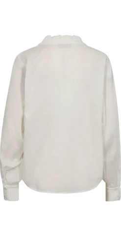 Raya skjortebluse Off-White Melange