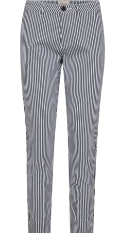 Rex bukser med striber navy w. off-white