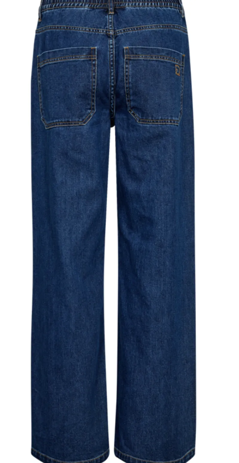 Rinna bukser medium blue denim
