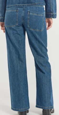 Rinna bukser medium blue denim