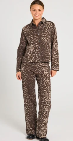 Rinna leopard jeans