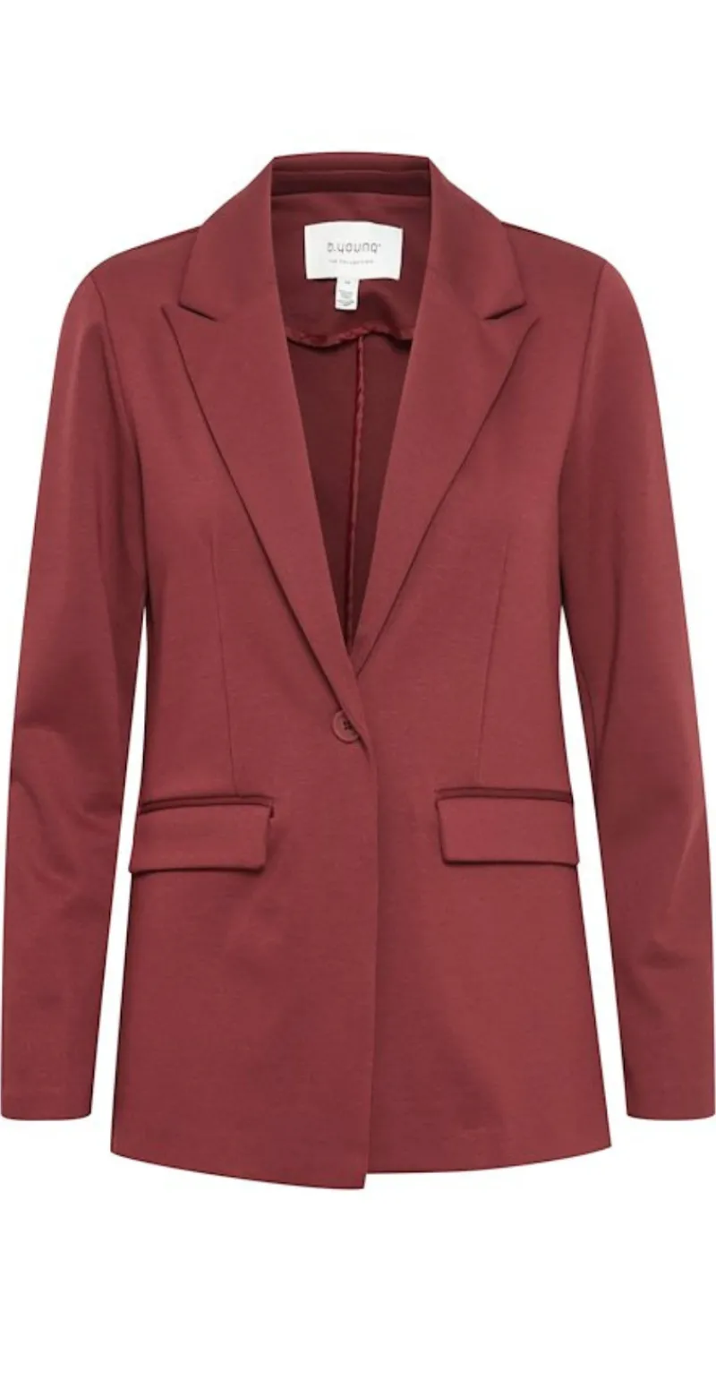 Rizetta blazer long pomegranate