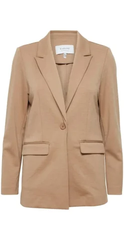 Rizetta blazer long sepia tint melange
