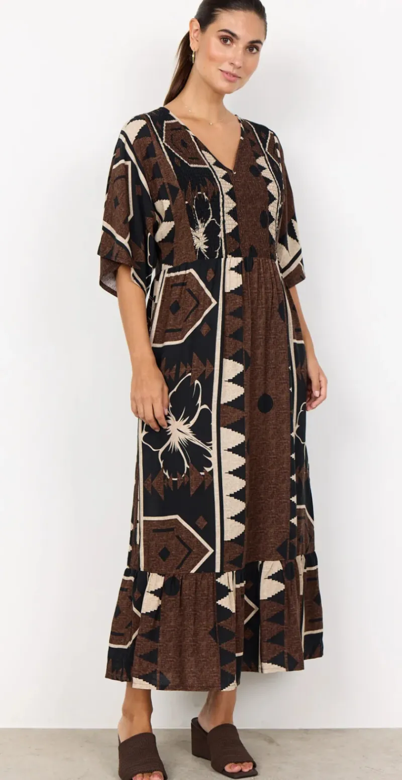 Rosalie kjole brun Likelondon