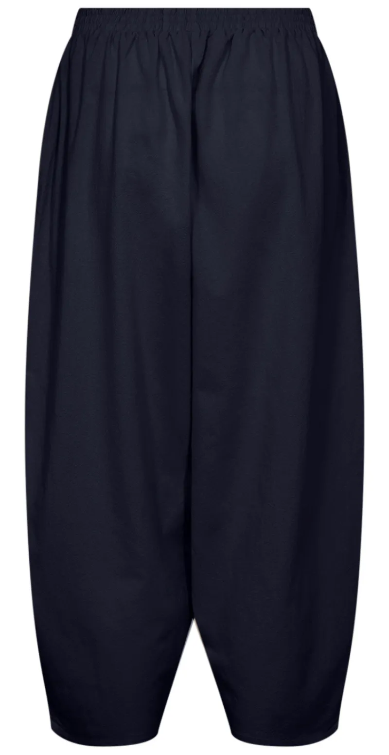 Sally buks med 7/8 længde navy Likelondon