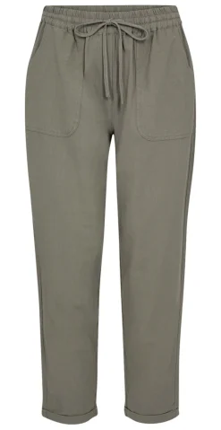 Sally buks med lommer og opsmøg khaki