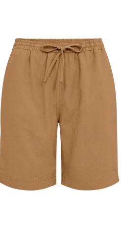 Sally shorts med elastik og lommer desert brown