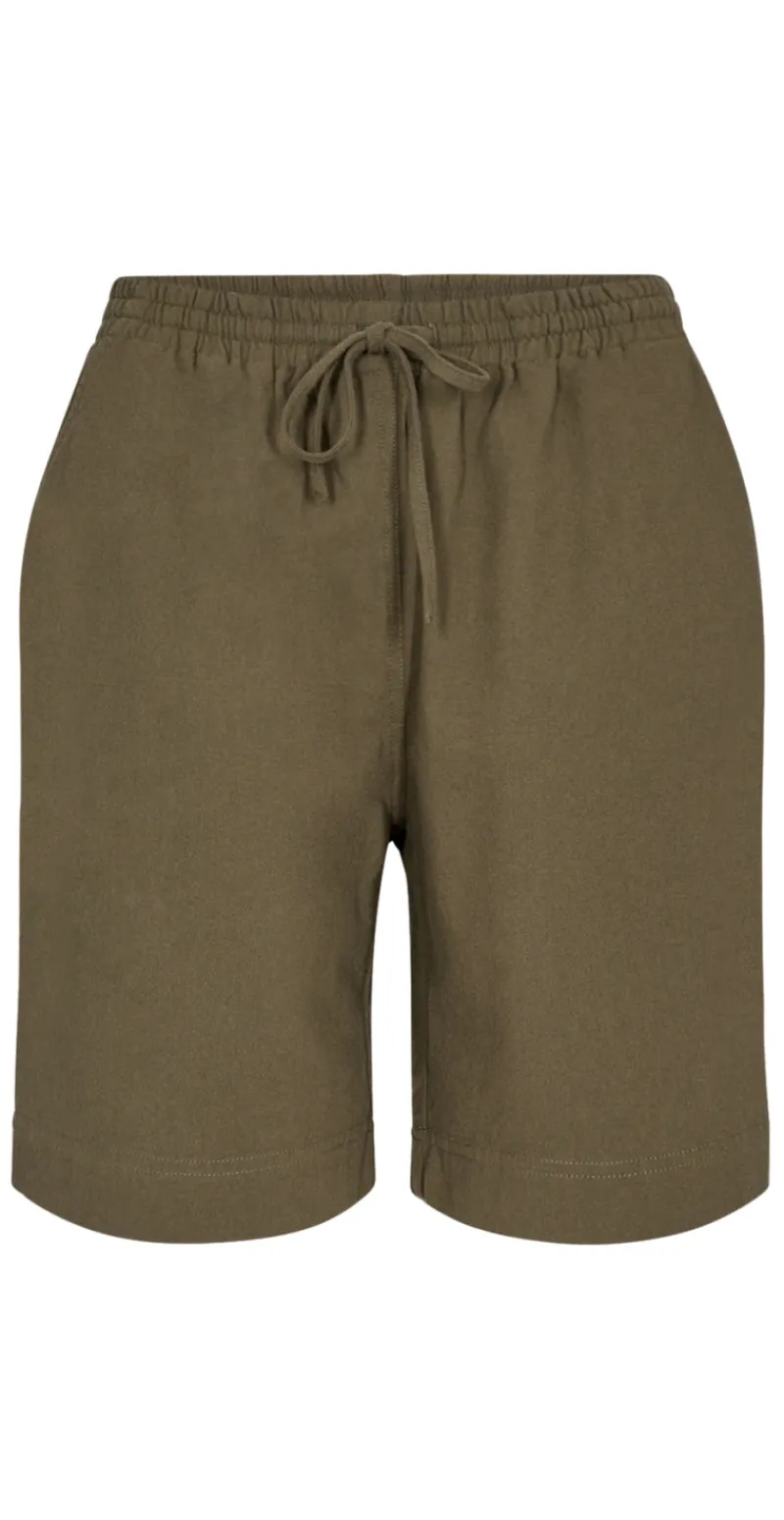 Sally shorts med elastik og lommer dark army