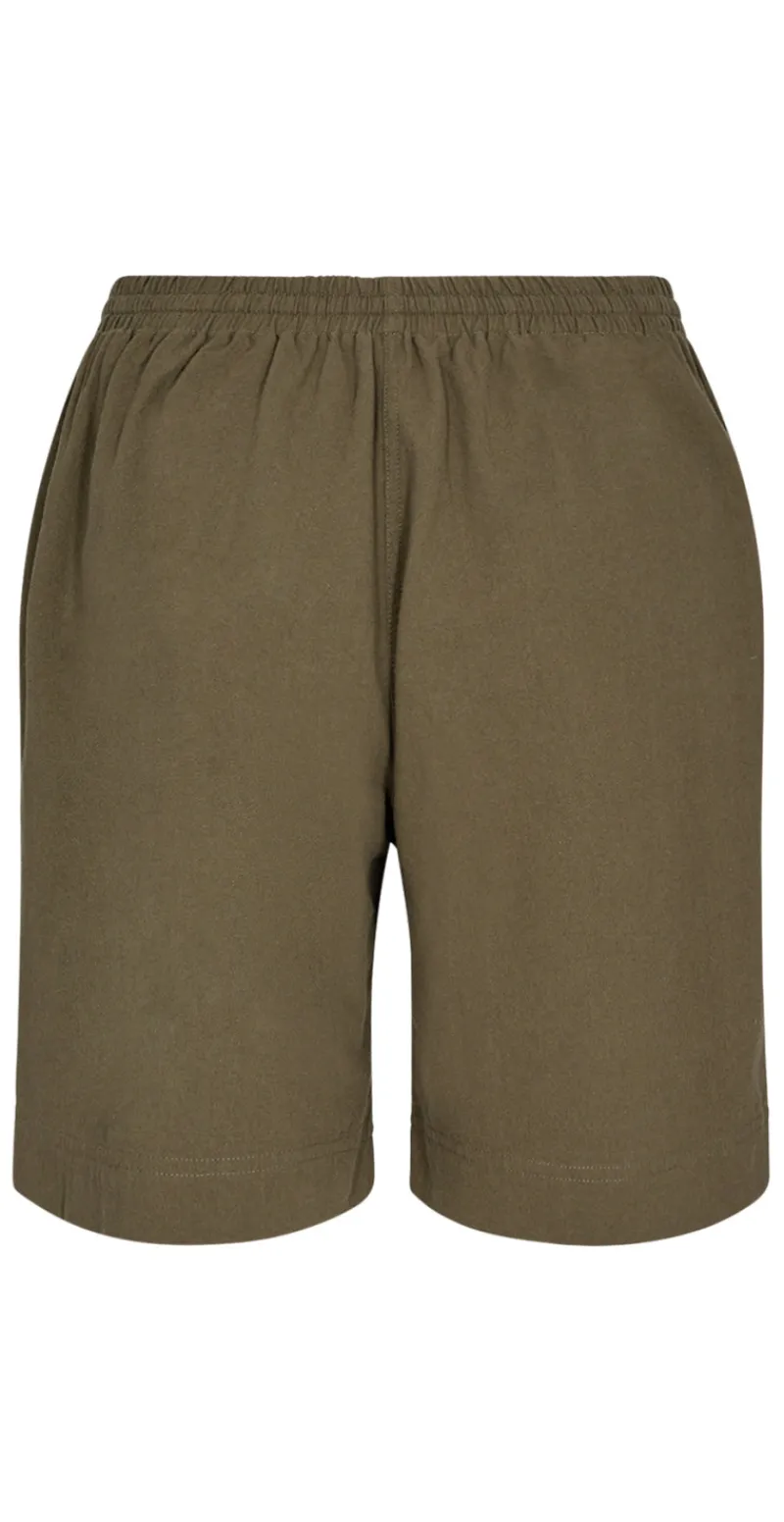 Sally shorts med elastik og lommer dark army