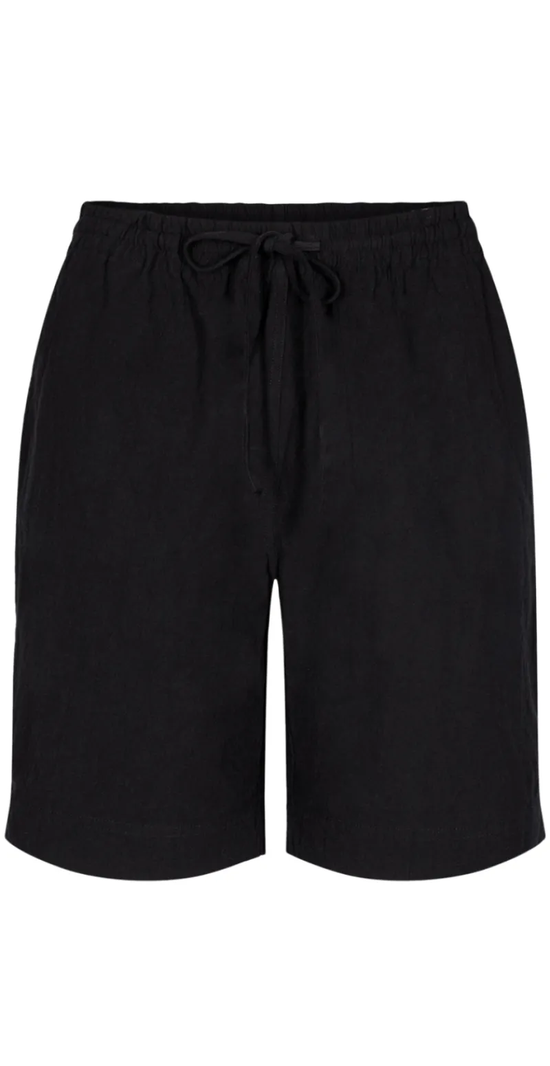 Sally shorts med elastik og lommer sort