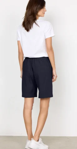 Sally shorts med elastik og lommer navy