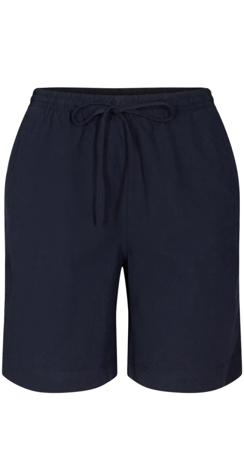 Sally shorts med elastik og lommer navy