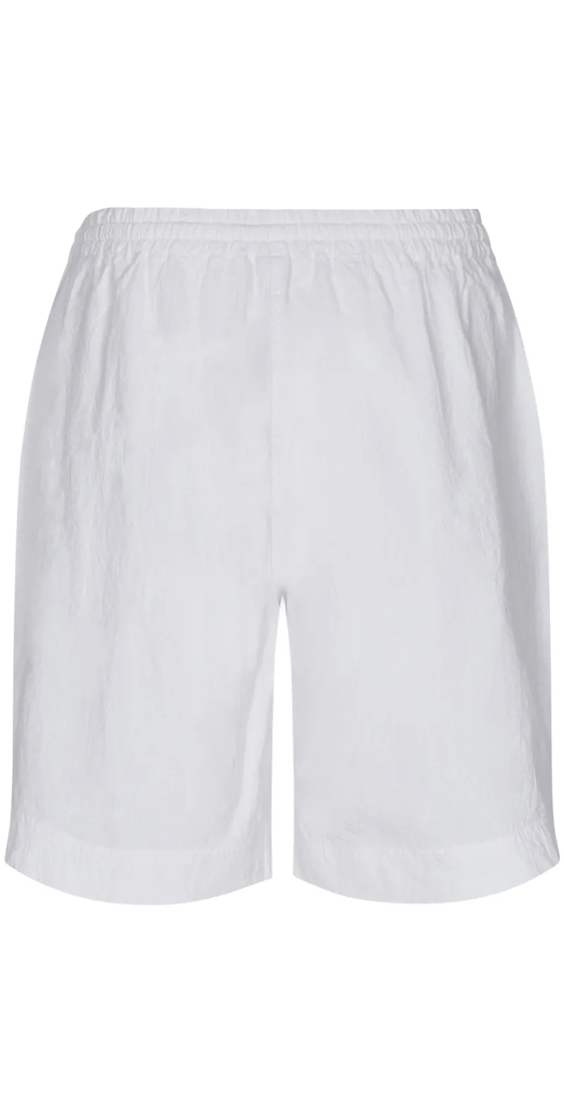 Sally shorts med elastik og lommer hvid