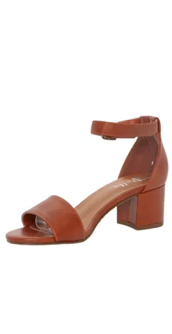 Sandal med blokhæl camel